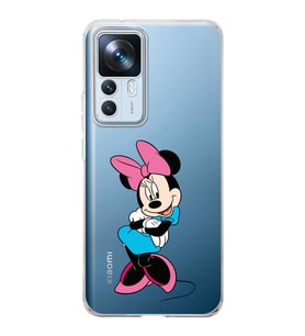 Xiaomi Mi 12t  Kamera korumalı Kapak Minnie Mouse Tasarımlı  Şeffaf Kılıf