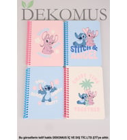 DEKOMUS İLE LİSANSLI LILO & STITCH "TEKLİ" SPIRALLI A6 80 YAPRAK BLOKNOT