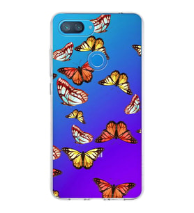 PrintiFy Xiaomi Mi 8 Lite ile Uyumlu 1mm Slim Fit Water Color 2 Baskılı Şeffaf  Kılıf