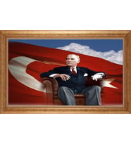 ALTIN ÇERÇEVELİ PASPARTULU TABLO CR1030