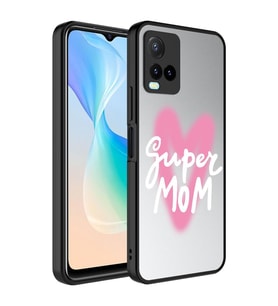 Vivo Y33S Kılıf Aynalı Desenli Kamera Korumalı Parlak Mirror Kapak (Renksiz)