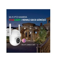 Neutron NTL-PT-12WBOD-3MP 3mp Sesli Starlight Ve SD Kart Destekli Dış Mekan PAN/TİLT Wi-Fi Mini PTZ IP Kamera