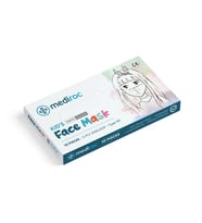 Mediroc (Wexta) (Kız-Erkek) Beyaz STL3PLY Melt Blown Koruyucu Çocuk Maskesi 10lu