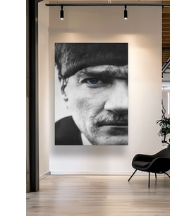 KEMAL ATATÜRK 2  KANVAS TABLO EV DUVAR SALON OFİS DÜKKAN HEDİYELİK DEKARASYON SÜSÜ