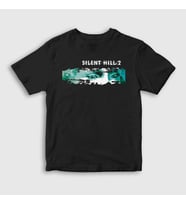 Presmono Unisex Çocuk Siyah Cover Oyun Silent Hill 2 T-Shirt 542229tt