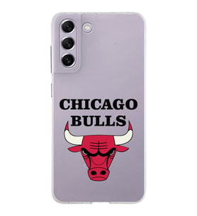 Samsung Galaxy S21 FE Kapak Chicago Bulls Tasarımlı Şeffaf Silikon Kılıf