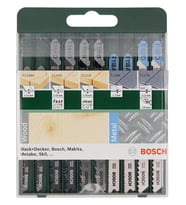 Bosch Ahşap ve Metal için Karışık 10 Parça Dekupaj Testere Seti