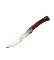 A 3165 A Kamp Çakı 24 Cm - Ahşap Metal Saplı, Kemerlikli