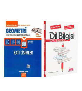 Çap Yayınları Geometri Katı Cisimler ve AKM Dil Bilgisi Soru Bankası Seti 2 Kitap