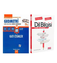 Çap Yayınları Geometri Katı Cisimler ve AKM Dil Bilgisi Soru Bankası Seti 2 Kitap