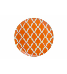 Porland Morocco Desen3 Turuncu Düz Tabak 28 cm 04A+P018767