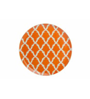 Porland Morocco Desen3 Turuncu Düz Tabak 28 cm 04A+P018767