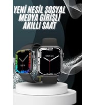Yeni Model Akıllı Saat Dokunmatik Ekran Unisex Amoled Ekran 44 Mm