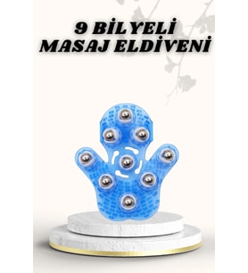 9 Bilyeli Masaj Eldiveni Giyilebilir Plastik Vücut Sıkılaştırıcı
