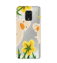 Redmi Note 9 Pro / 9s Uyumlu Sevimli Ördekler Tasarımlı Şeffaf Telefon Kılıfı