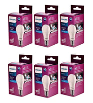 Philips 6 lı Müthiş Tasarruflu Uzun Ömürlü 100 W Gücünde 8W Tüketim Klasik E27 Duylu Led Ampul Lamba (Sıcak Beyaz)