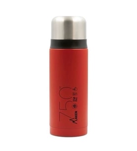 Laken Bardak Kapaklı Çelik Termos 750ml Kırmızı LK1875R