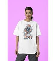 AC DC Rock Metal Grubu Baskılı Unisex Tasarım Tişört, Oversize Müzik Tişört