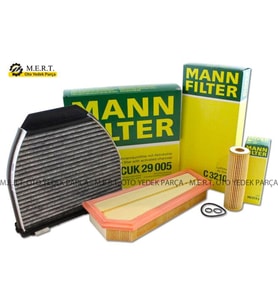 Mercedes C180 1.8 Cgı Mann W204 Filtre Bakım Seti (2010-2012)