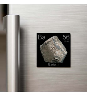 Barium (Baryum) Elementi – Buzdolap Magneti – 9x9 cm