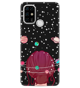 Casper Via F20 Kılıf Desenli Silikon Space Woman