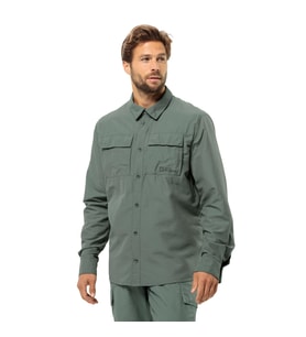 Jack Wolfskin 1404101 Barrier L/S M Gömlek Erkek Gömlek (Yeşil)