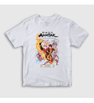 Presmono Unisex Çocuk Beyaz Search Anime Avatar The Last Airbender T-Shirt 262599tt