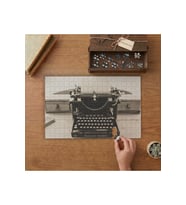 Nostaljik Daktilo Tasarımı 240 parça Ahşap Puzzle Ahşap Kutuda MP04290