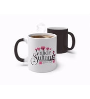 BK Gift Kişiye Özel Valide Sultan Tasarımlı Sihirli Kupa Bardak-2 (Beyaz)