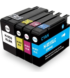 Eko Kartuş Hp A7F65A Yazıcı Kodu, 4 Renk (950XL-951XL) Muadil Kartuş,
