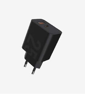 T460e Strong ECO 25W PD Dual Port Hızlı Şarj Başlığı Siyah