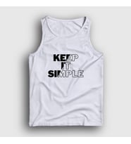 Presmono Unisex Beyaz Keep It Simple Atlet 509980tt (Beyaz)