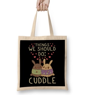 Kawaii Things We Should Do Cuddle Anime Animals Bez Çanta Uzun Saplı