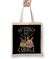 Kawaii Things We Should Do Cuddle Anime Animals Bez Çanta Uzun Saplı