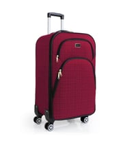 Kabin Boy 4 Teker Kumaş Valiz Bordo 1081