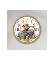 bilge Tasarım Çocuk odası Duvar Saati 30 x 30 CM (Karışık)