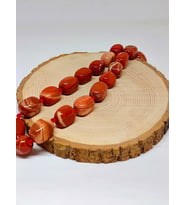 Jasper Taşı Şekilli YARIM Dizi (39825) (18 cm Uzunluğundadır)