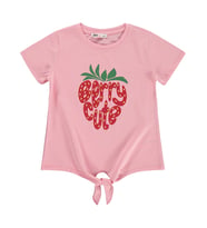 Civil Girls Berry Cute 6-9 Yaş Tişört - Pudra