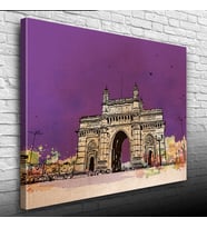Tarihi Gateway of India Anıtı Kanvas Tablo 50 x 70