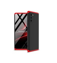 Samsung Galaxy A91 (S10 Lite) Uyumlu Kılıf Zore Ays Kapak (Siyah-Kırmızı)