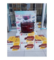 Uğur UĞUR KATMER DAVUL FIRIN TEK TEPSİLİ BORDO (Kırmızı-Sarı-Siyah-Beyaz)
