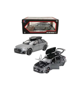 Audi RS6 Avant Die Cast Metal Model Araba 1:24 Açılır Kapılı Sesli Işıklı