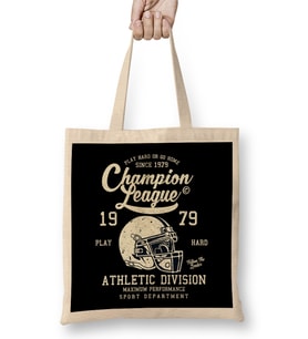American Football Champion League Athletic Division Football Bez Çanta Uzun Saplı