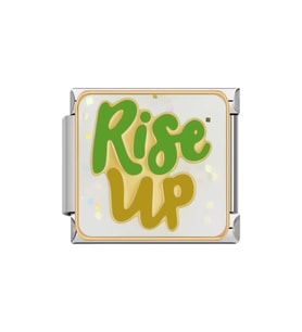 Ayağa Kalk (Rise Up) Çelik İtalyan Charm