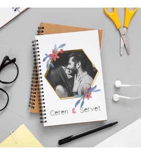 Fotoğraflı İsimli Defter Kişiye Özel