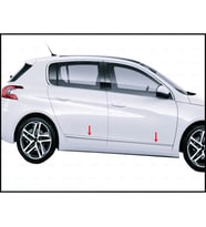 Peugeot 308 Krom Yan Kapı Çıtası 4 Kapı 2014 Üzeri P.çelik