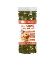 Zühre Ana Bal Kabağı Çekirdeği Yağı Softjel 90 Kapsül 1300 Mg