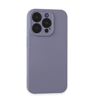 Apple İphone 15 Pro Max Kılıf Nano İçi Kadife Silikon - Lila