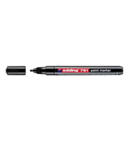 Edding 791 Çok Amaçlı Örtücü Boyama Dekorasyon Markörü 1-2 mm SİYAH 