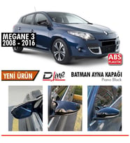 Renault Megane 3 Yarasa Ayna Kapağı Batman Parlak Siyah Piano Black